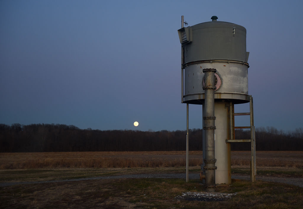 One of the Columbia city water wells stands